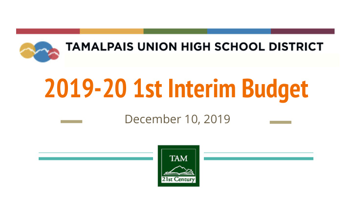 2019 20 1st interim budget