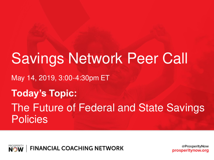 savings network peer call
