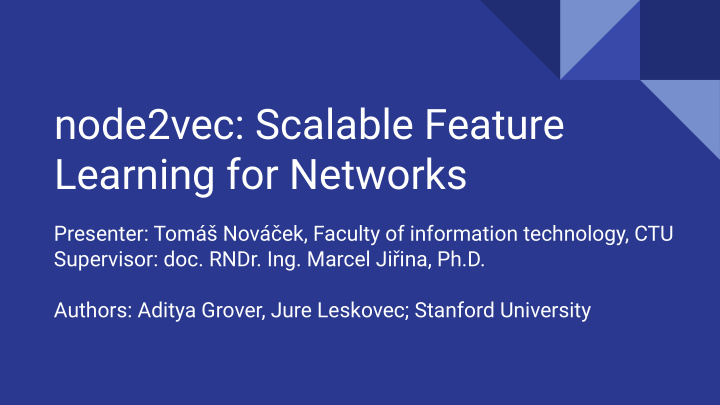 node2vec scalable feature learning for networks