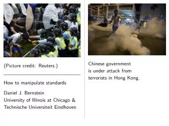 Chinese government  (Picture credit: Reuters.)  is under attack from  terrorists in Hong Kong.  How