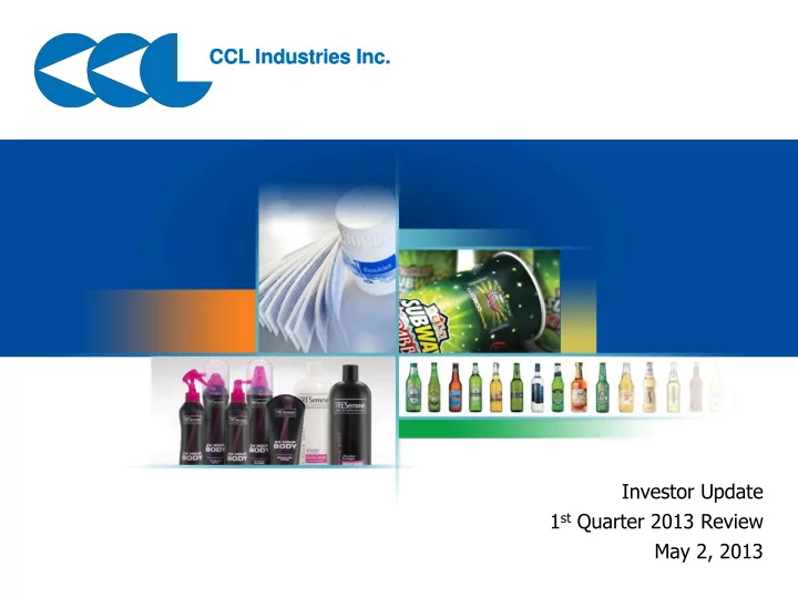 ccl industries inc ccl industries inc
