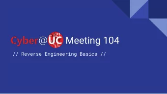 Meeting 104  // Reverse Engineering Basics //  If Youre New!   Join our Slack: