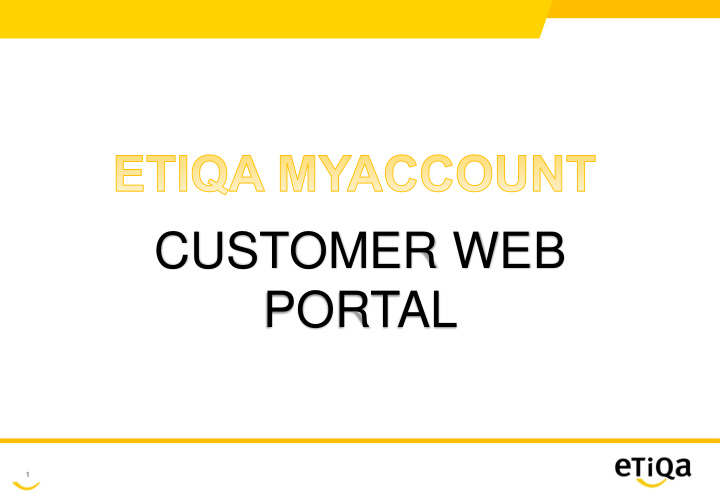 customer web portal