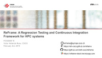 reframe a regression testing and continuous integration