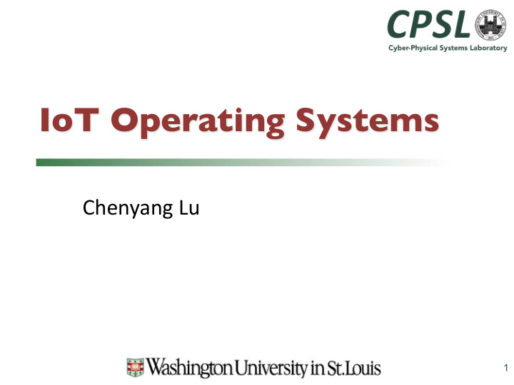 iot operating systems