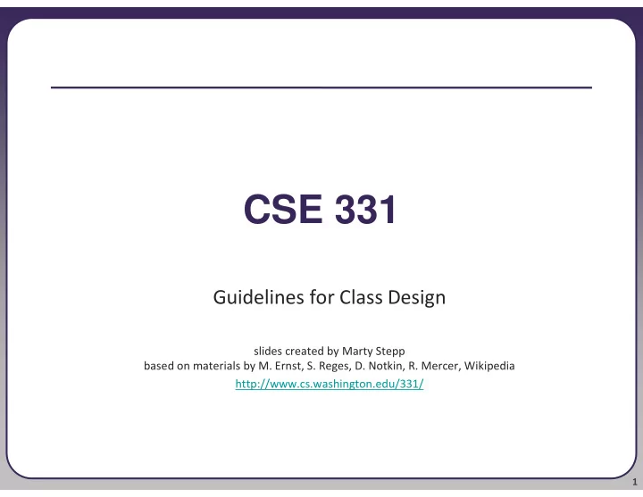cse 331