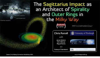 The Sagittarius Impact as  an Architect of Spirality  and Outer Rings in  the Milky Way  Credit: