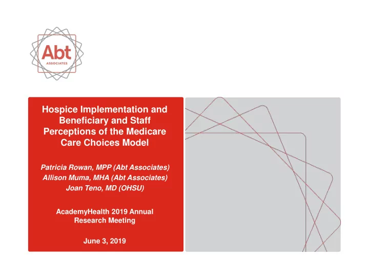 perceptions of the medicare