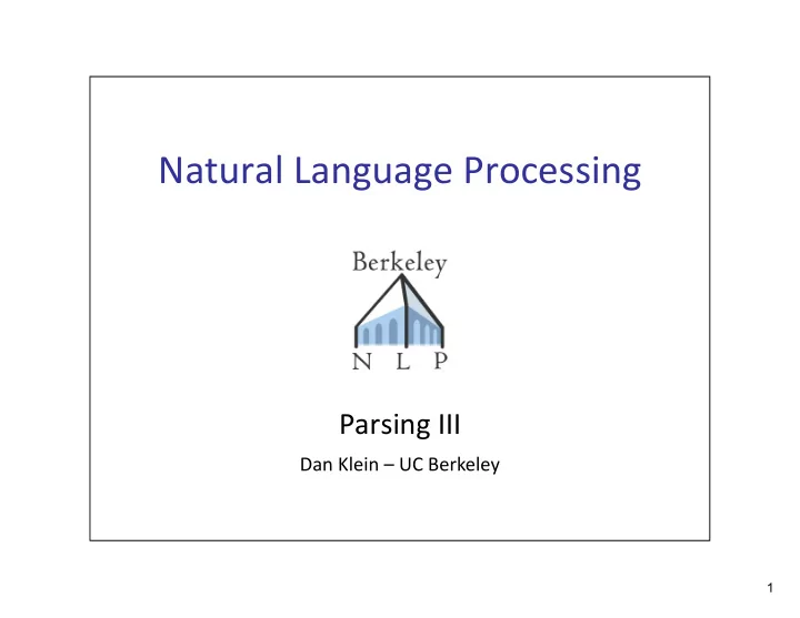 natural language processing