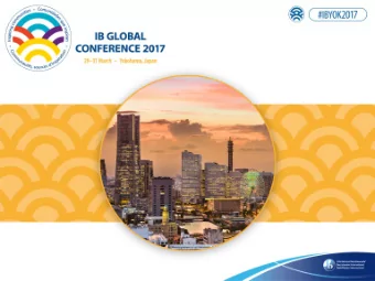 IB World Schools Department  Launch  March 2017  Today, wed like to   Introduce the new IB