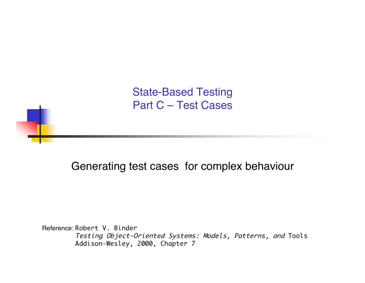 state based testing part c test cases generating test