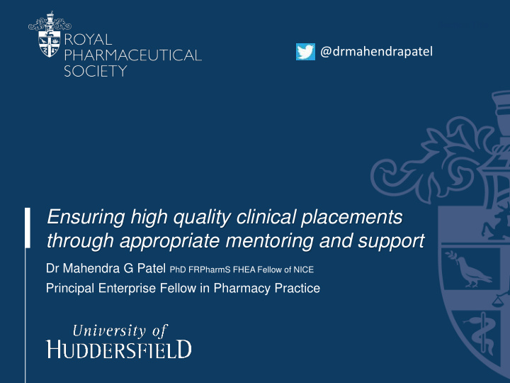 ensuring high quality clinical placements
