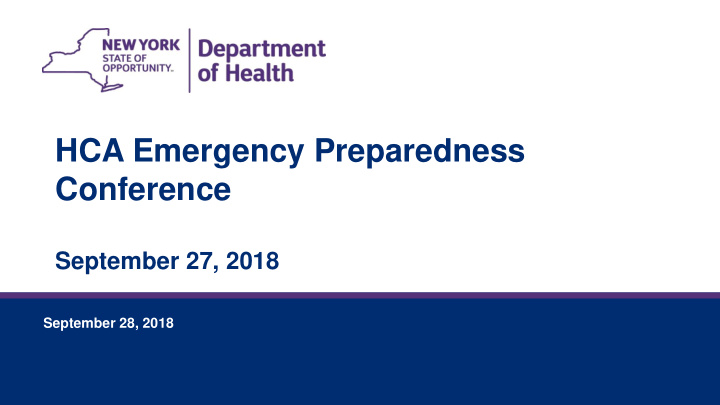 hca emergency preparedness conference