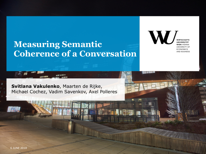 measuring semantic coherence of a conversation