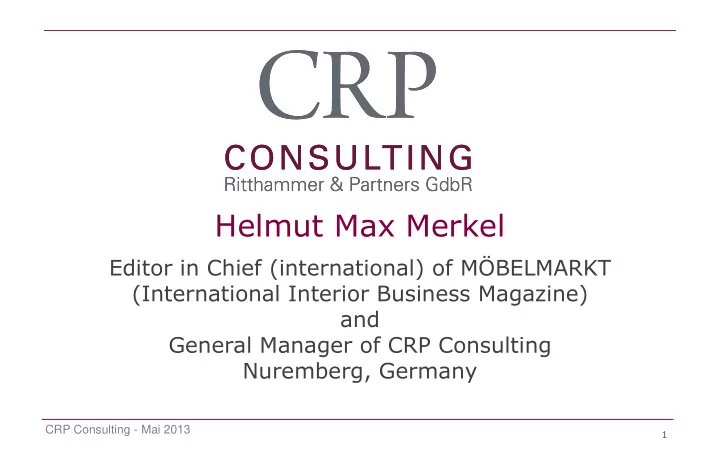 helmut max merkel