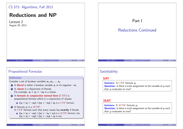 reductions and np