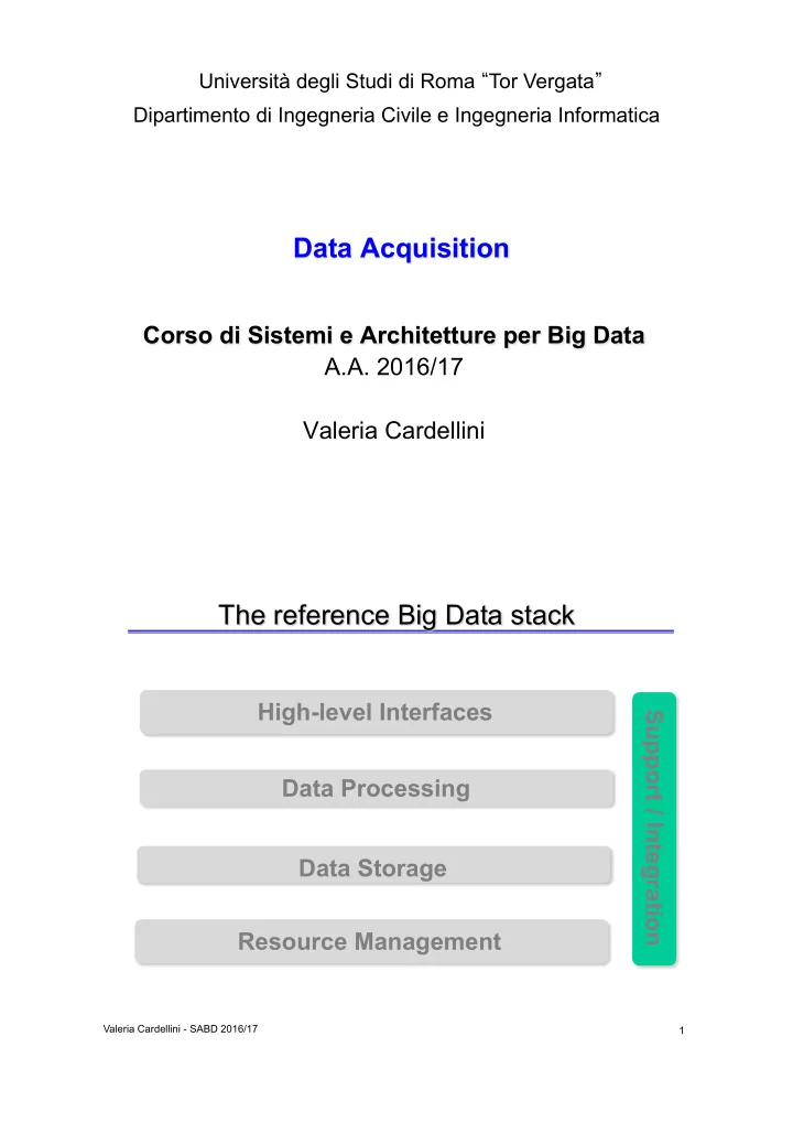 data acquisition