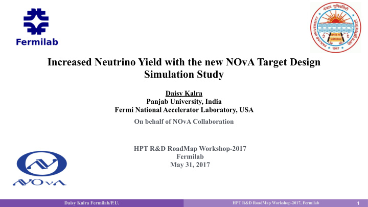 increased neutrino yield with the new nova target design