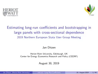 Estimating long-run coefficients and bootstrapping in  large panels with cross-sectional dependence