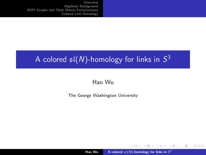 overview algebraic background symmetric polynomials