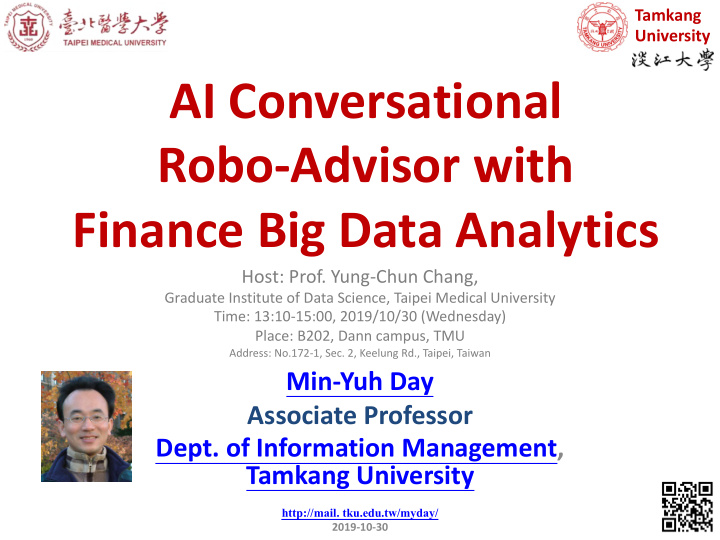 ai conversational robo advisor with finance big data