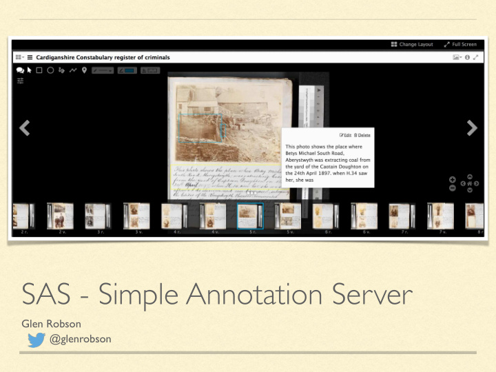 sas simple annotation server