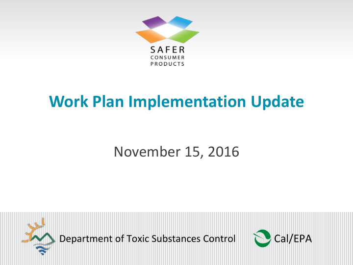 work plan implementation update