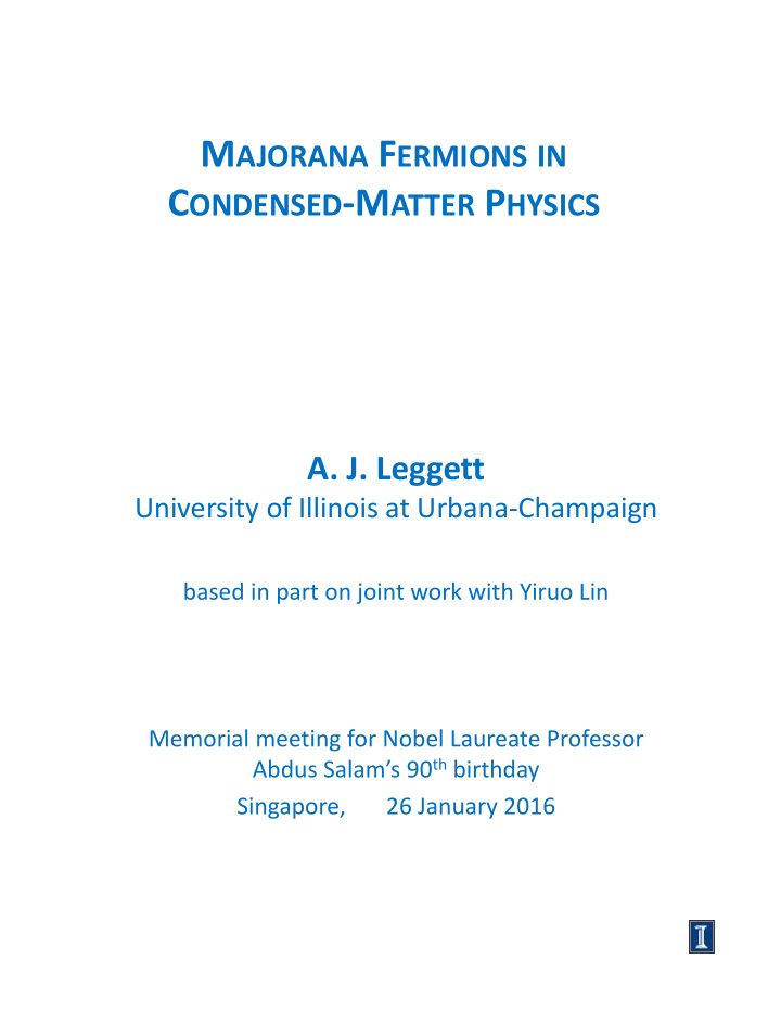 reminder majorana fermions m f s in particle physics e