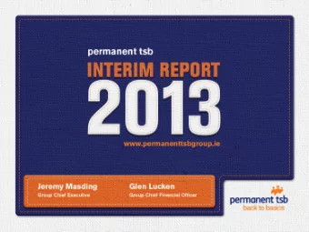 1  2013 Half Year Results  1  Forward Looking Statements  2  A number of statements we make in our