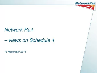 11 November 2011  1  The importance of price signals  Does current regime provide the right