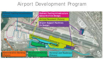 Airport Development Program  Hydrant Fueling Infrastructure  Hydrant Fueling Infrastructure