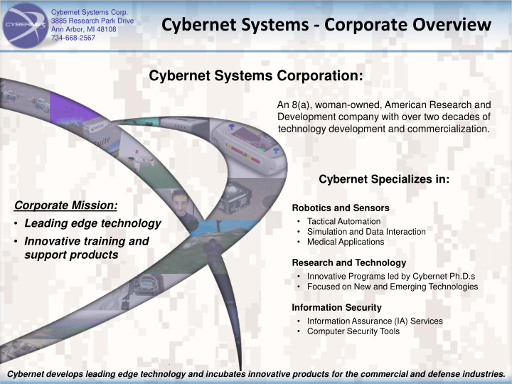 cybernet systems corporate overview