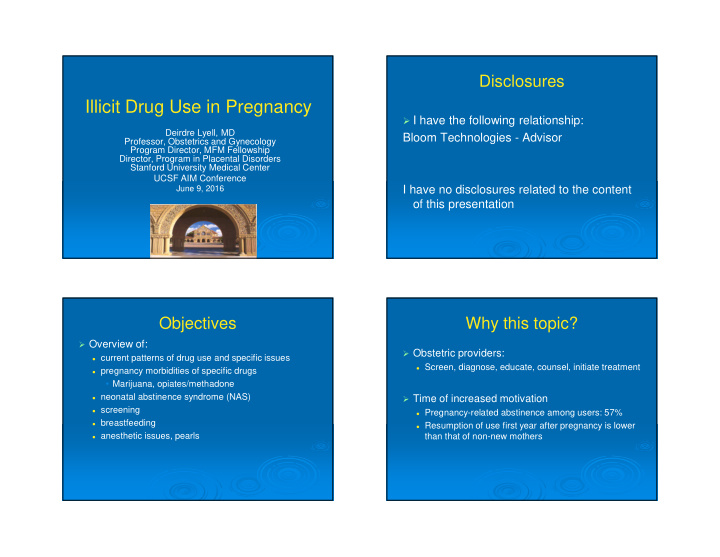 illicit drug use in pregnancy