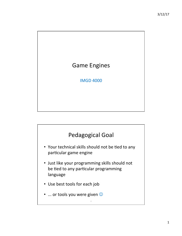game engines