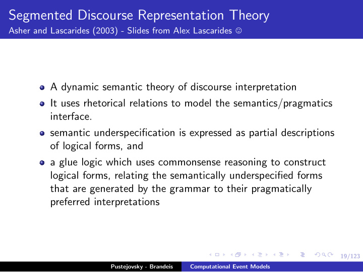 segmented discourse representation theory