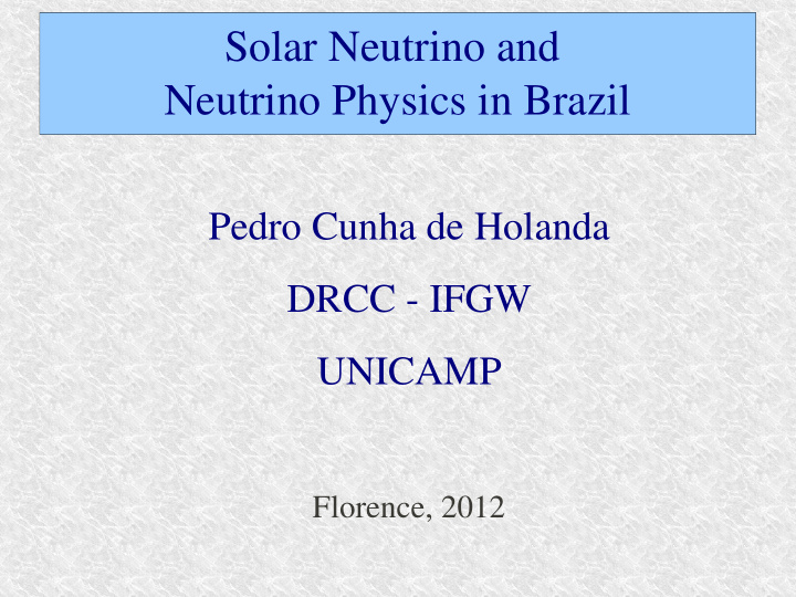 solar neutrino and solar neutrino and neutrino physics in