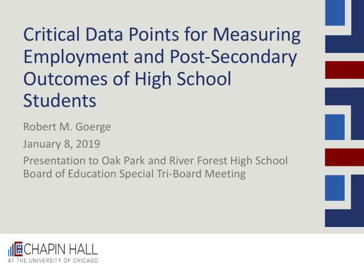 critical data points for measuring employment and post