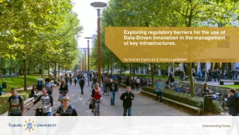 Exploring regulatory barriers for the use of  Data-Driven Innovation in the management  of key