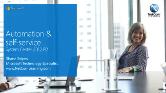 Service Manager and Orchestrator  Service Manager  Improvements to support for  Supports