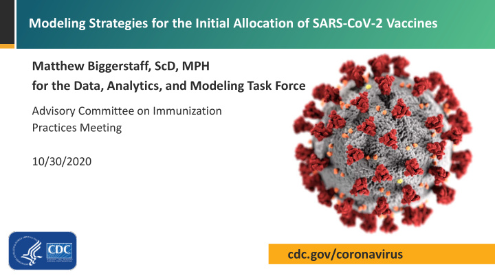 modeling strategies for the initial allocation of sars