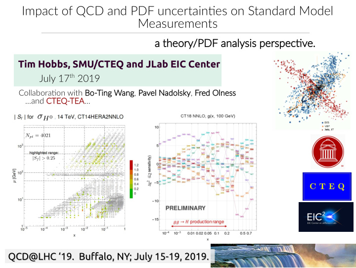 impact of qcd and pdf uncertaintjes on standard model