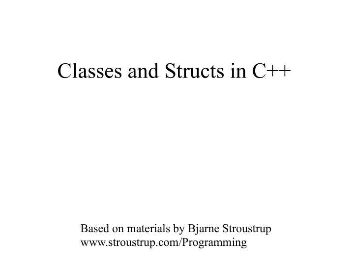 classes and structs in c