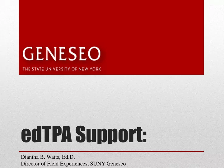 edtpa support