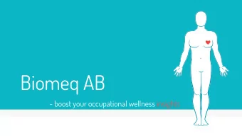 Biomeq AB - boost your occupational wellness insights  2  HR manager  3 80% have low back pain