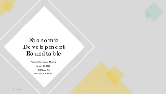 E  c o no mic  De ve lo pme nt  Ro undta b le  Planning Commission Meeting  January 21, 2020  1315