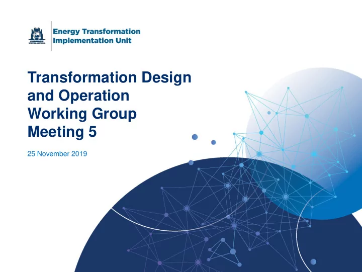 working group
