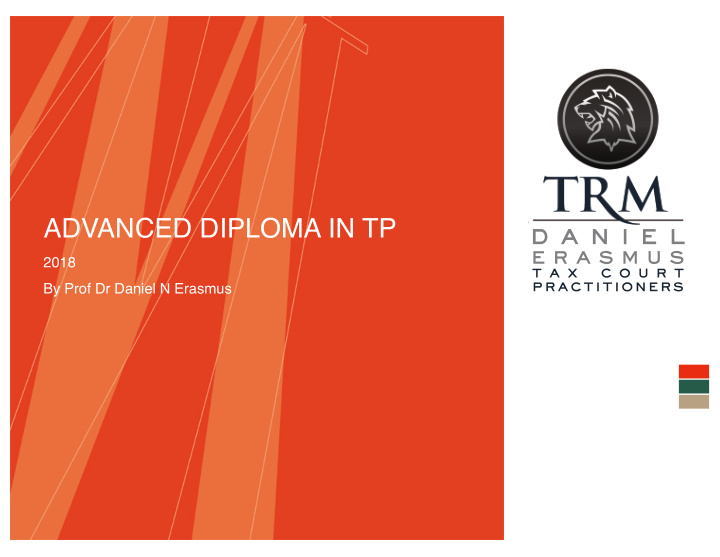 advanced diploma in tp