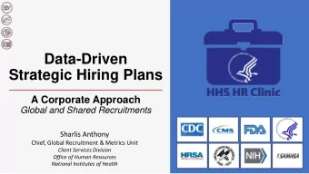Data-Driven  Strategic Hiring Plans  A Corporate Approach  Global and Shared Recruitments  Sharlis