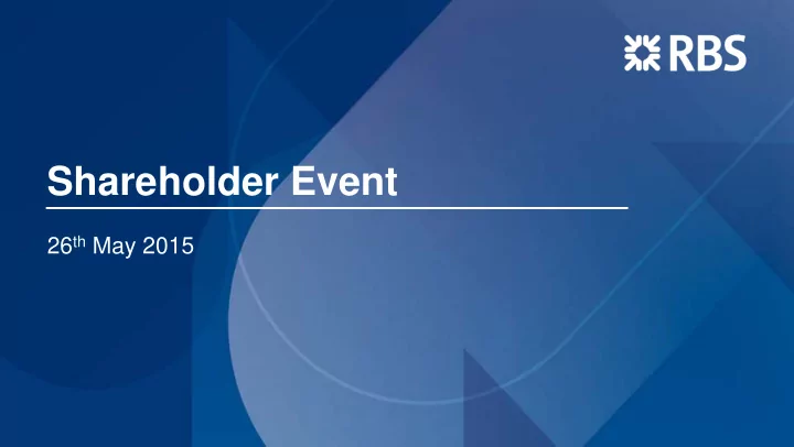 shareholder event