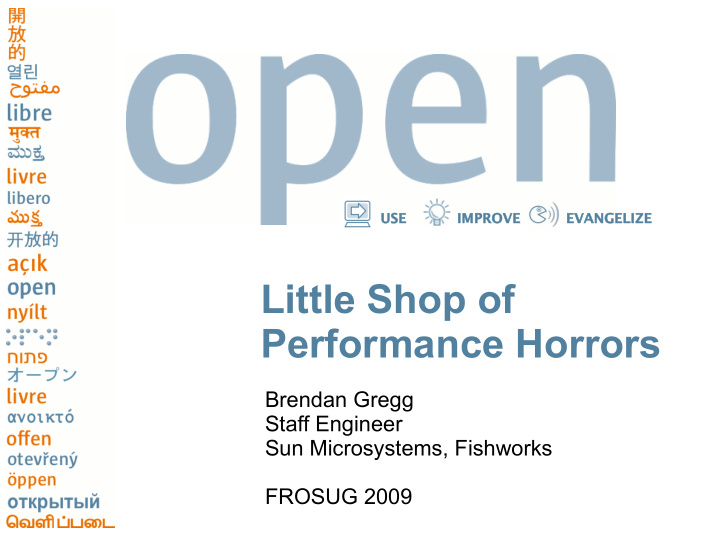 little shop of performance horrors